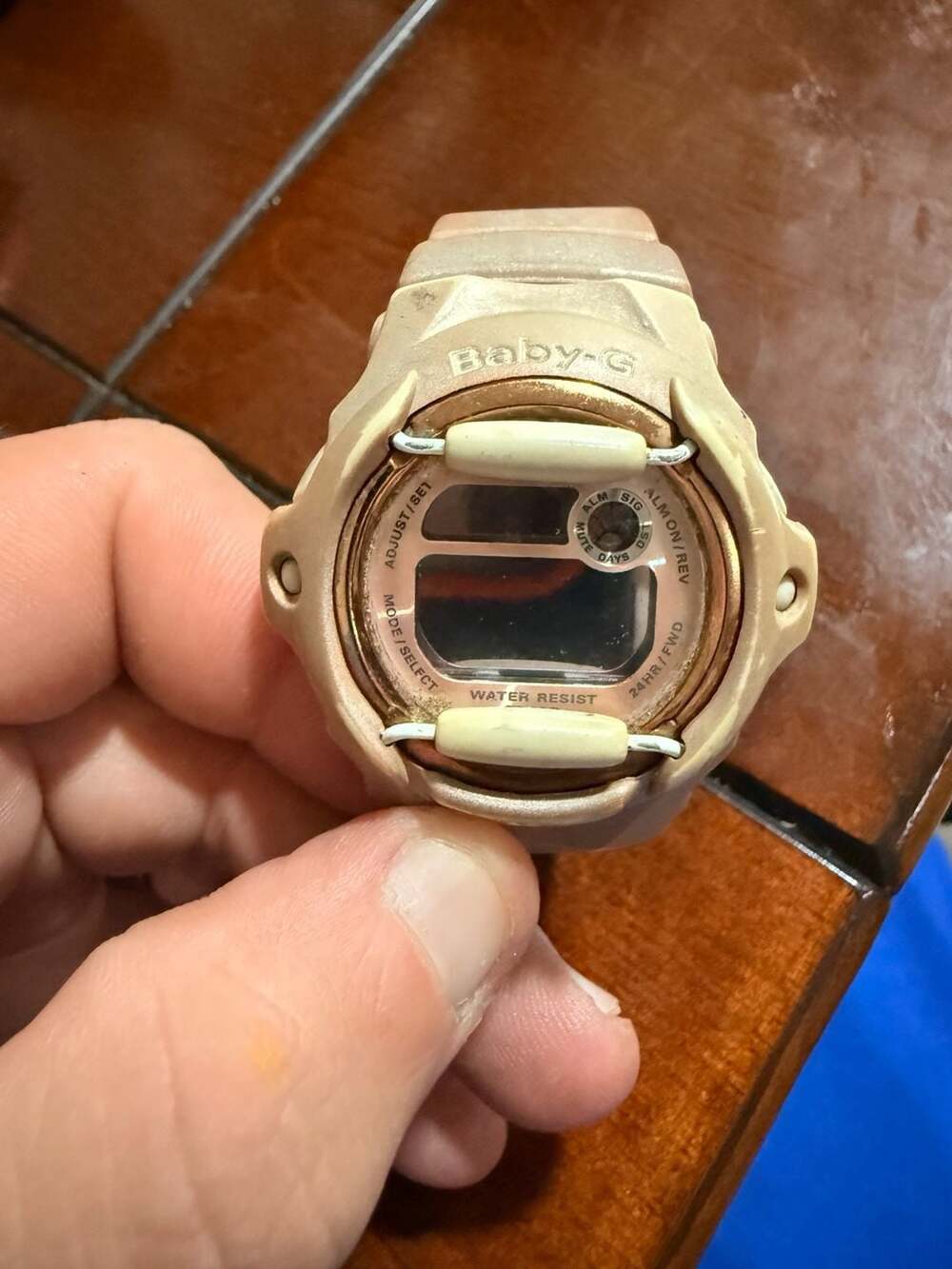 Casio Baby-G BG-169G Beige and Rose Gold Digital Watch